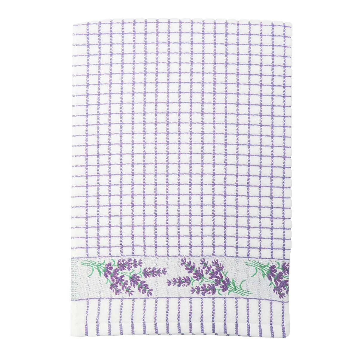 Poli-Dri Lavender Sprigs Cotton Jacquard Tea Towel