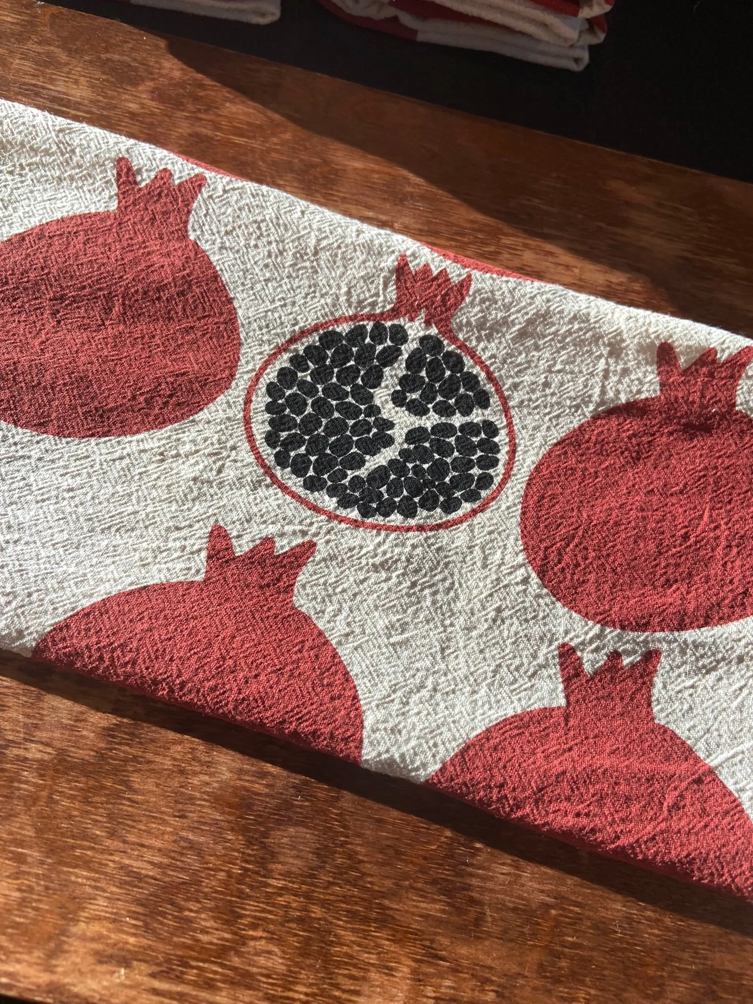 Pomegranate Flour Sack Dish Towel