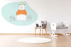 "Bear in the jungle" wall sticker