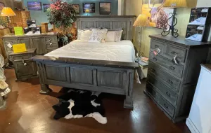 RUSTIC SANTA CRUZ WEATHERED FARMHOUSE BEDROOM SET