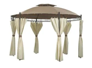 Side Panel Set for 3.5m Round Camelot Regency Patio Gazebo - Set of 6