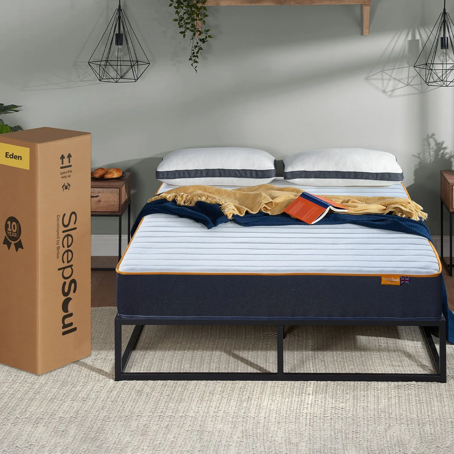 SleepSoul Eden 600 Pocket Mattress 100X200