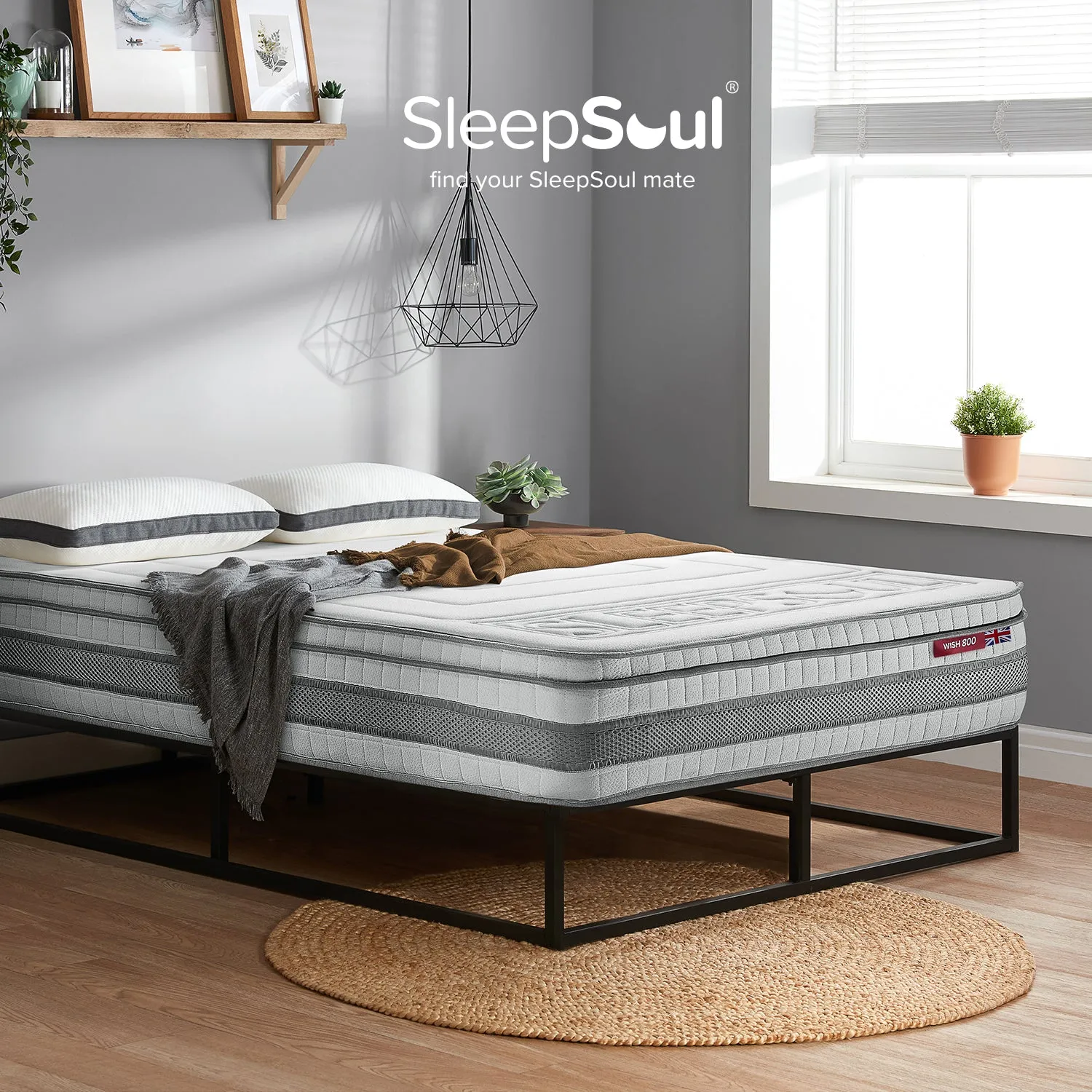 SleepSoul Wish 800 Memory Cool Gel Mattress 180x200