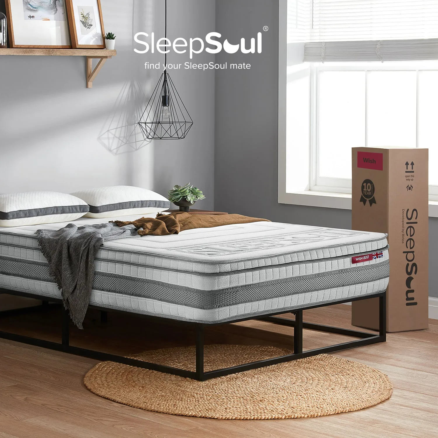 SleepSoul Wish 800 Memory Cool Gel Mattress 180x200