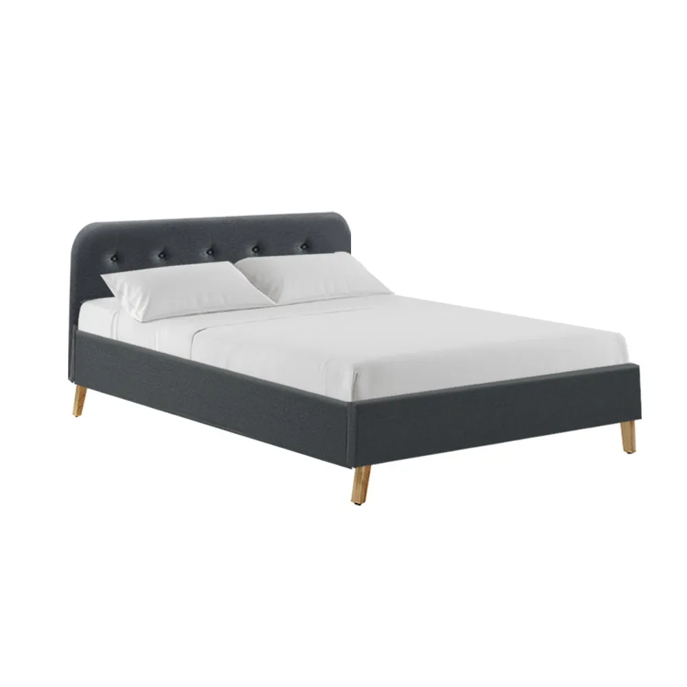 Tarcoola Double Bed Frame Charcoal