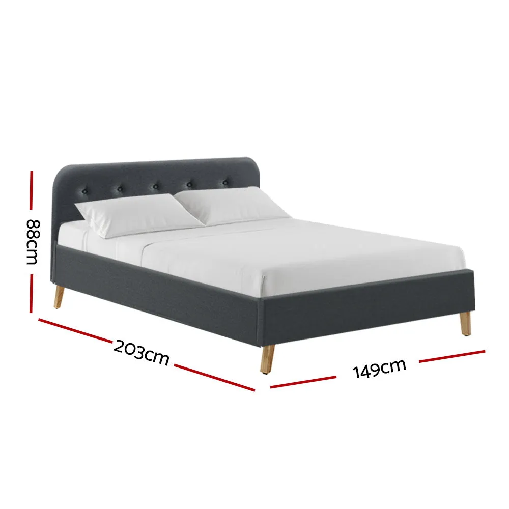 Tarcoola Double Bed Frame Charcoal