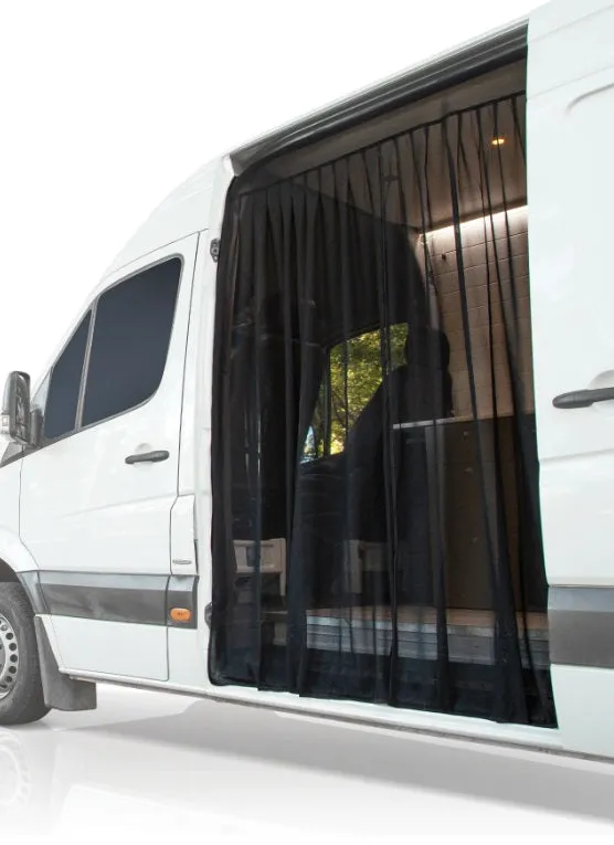 Universal Magnetic Side Door Van Fly Screen - Large Size